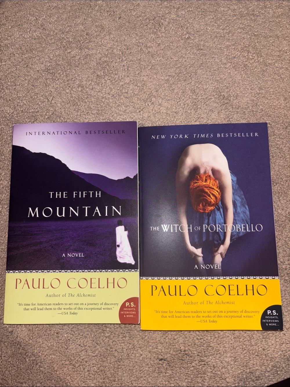 PAULO COELHO Books (2): The Fifth Mountain & The Witch of Portobello